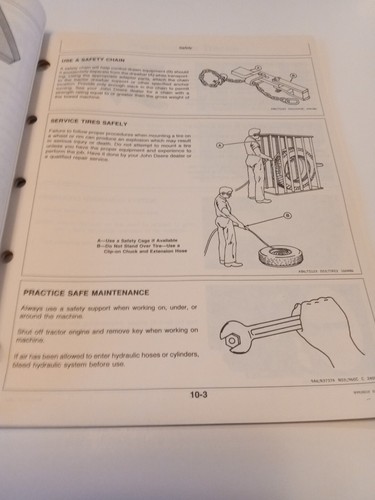 JOHN DEERE SERIE 610 TRAFILATO SCALPELLO ARATRO OPERATORI MANUALE NOS OMN200098 Edizione F7 - Foto 4 di 5