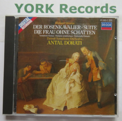 R STRAUSS - Der Rosenkavalier suite etc DORATI Detroit Symphony O - Ex CD Decca