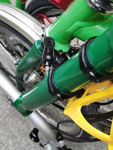 Bicicletta pieghevole piccolo panno granchio morsetto tubo fibbia fissaggio adatto per BROMPTON - Foto 4 di 8