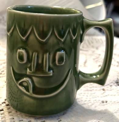 Rare Hall Pottery Jolly Green Giant Lil Sprout Mug Cup