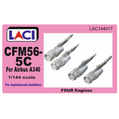 4x CFM56-5 C Engine for Airbus A340Laci LAC144017 1/144 Scale