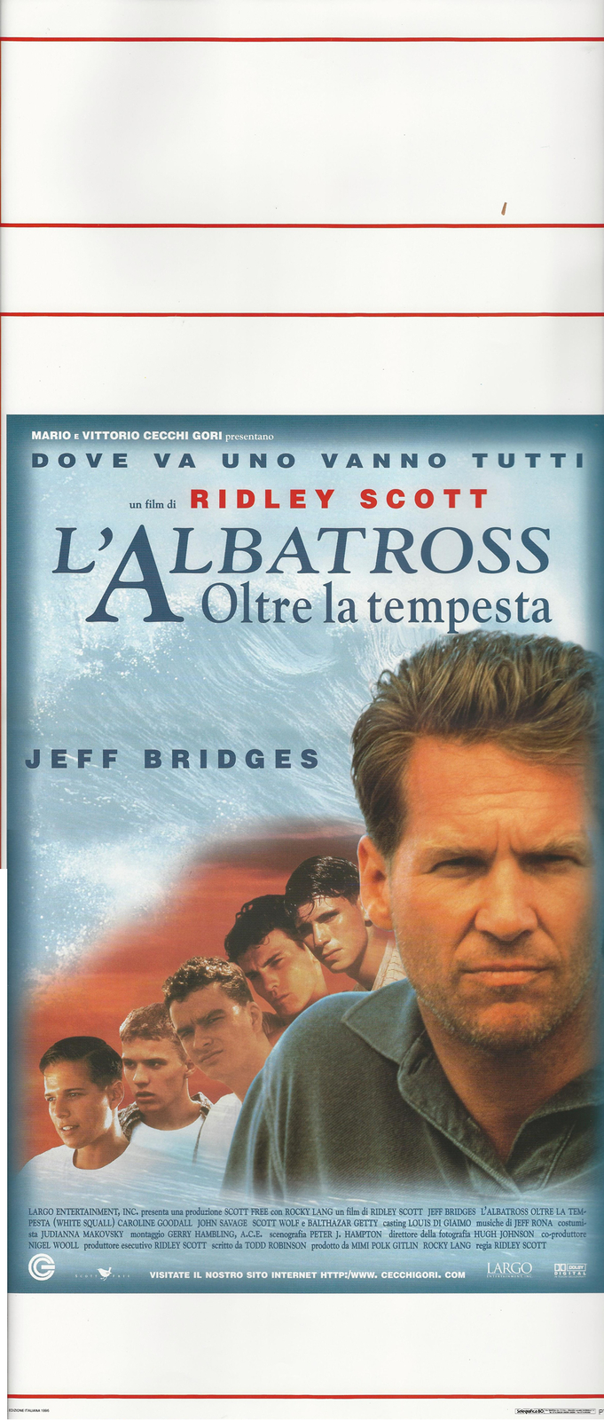 Locandina originale film L'Albatross - Oltre la tempesta (1996) - Regia di Ridley Scott