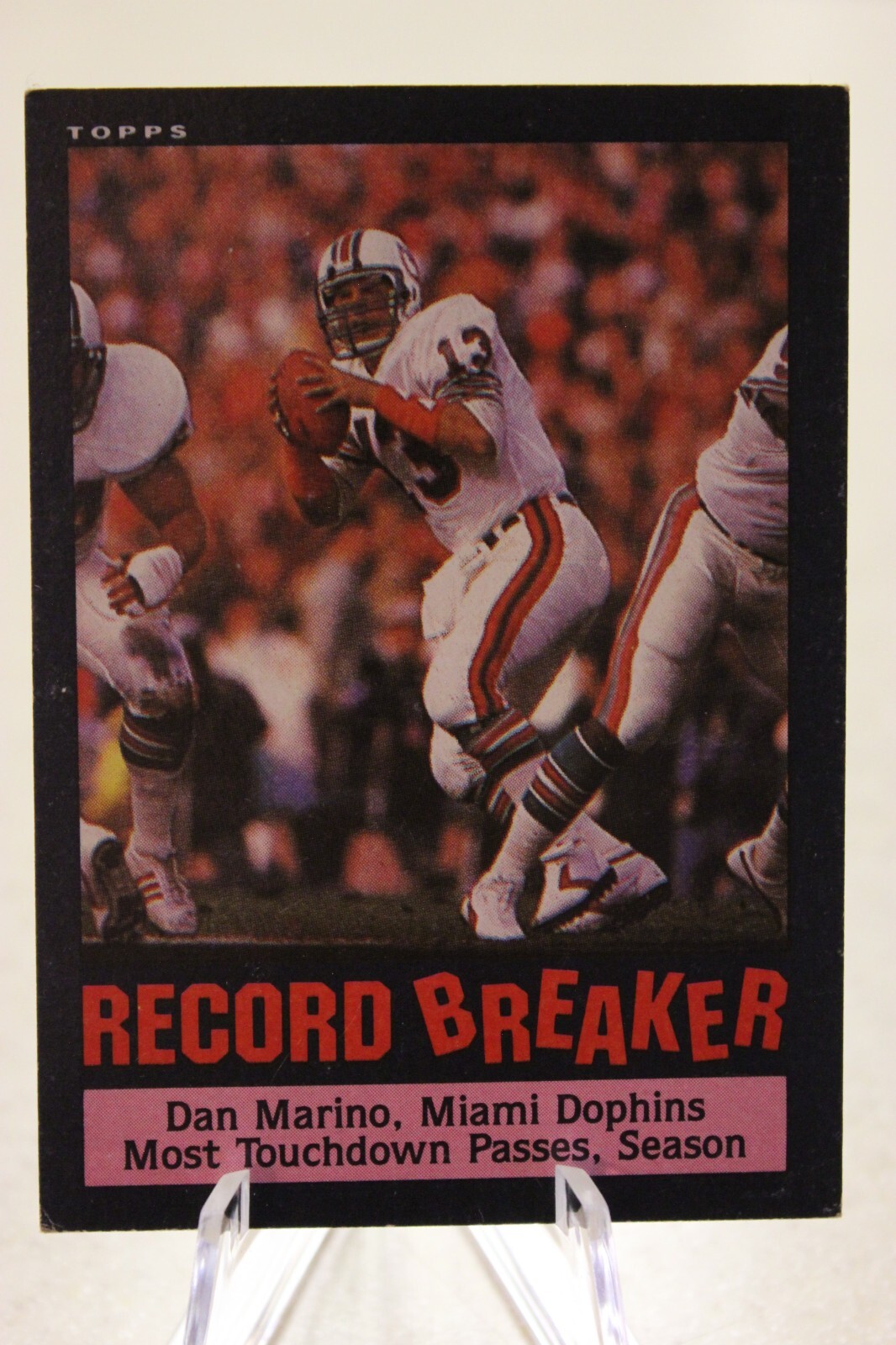 1985 Topps DAN MARINO Record Breaker #4 - Miami Dolphins - Mint