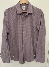 Thomas Mason J Crew Mens L Plaid Long Sleeve Ludlow