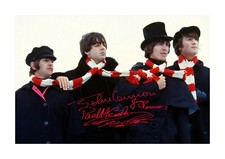 The Beatles 9 signed reproduction A4 photograph poster choice of frame
