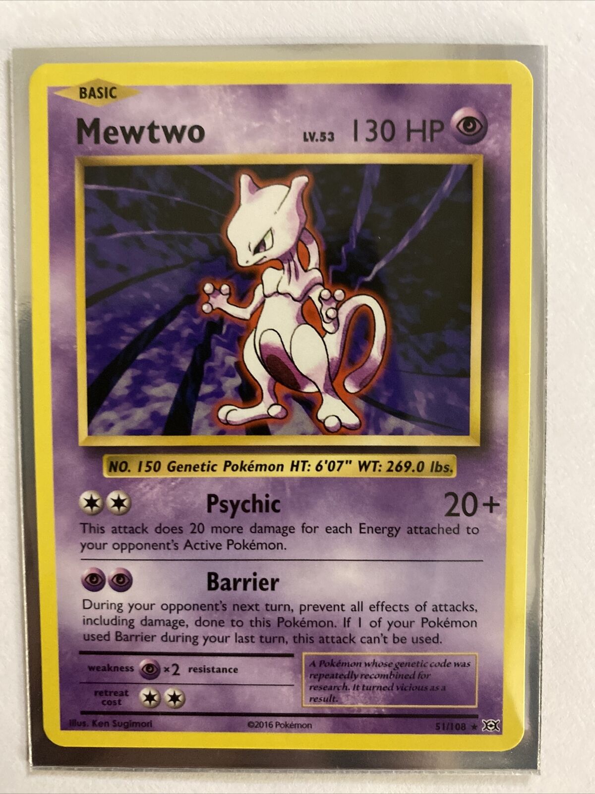 Mewtwo 51/108 Pokémon card from Evolutions for sale at best price