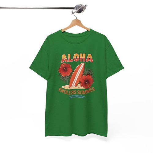 Beach Vibes T-Shirt | Summer Ocean Waves Tee | Retro Aloha endless summer Shirt - Picture 46 of 85