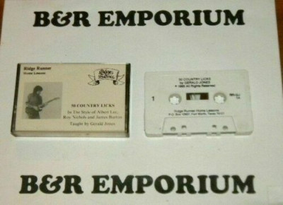Gerald Jones - 50 Country Licks (1985 Ridge Runner Home Lessons) - Used Cassette