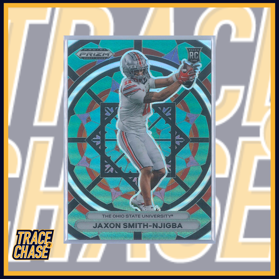 2023 Panini Prizm Draft Picks Football Jaxon Smith-Njigba Stained