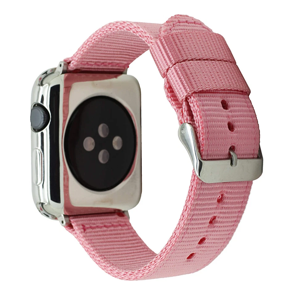 Waterproof Nylon Fabric Canvas Strap for Apple Watch Series 6 5 4 3 2 Watch Band - Image 4 of 4