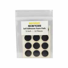 12 Pack 1/2-Inch Self Adhesive Black Non Slip Foam Pads - Replaces Shepherd 9974