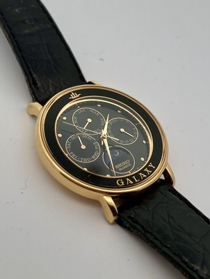 Seiko Galaxy Triple Date Moon Phase Gold Plated Quartz Watch 5Y88