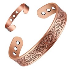 Pulsera de cobre para la pulsera de terapia articular de artritis