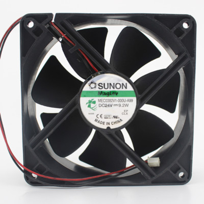 Ventola Di Raffreddamento SUNON MEC0382V1-000U-A99, 12038, 12cm, 24V, 2 Fili, Nuova