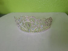 Rhinestone Tiara Princess Crown Prom Wedding Bridal Pageant Hair Accessory