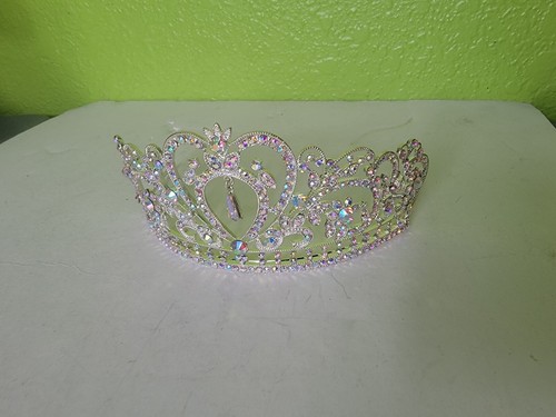 Rhinestone Tiara Princess Crown Prom Wedding Bridal Pageant Hair Accessory