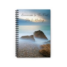 Awareness Is  Healing Spiral Journal Notebook Diary