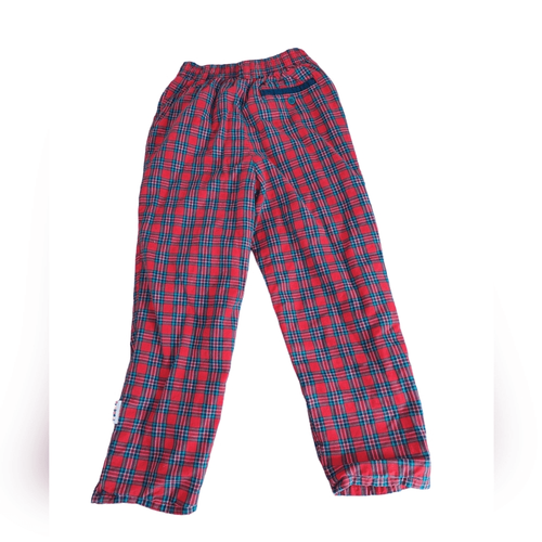 Gymboree vintage rainbow tag red plaid fleece lined pants - Picture 5 of 6