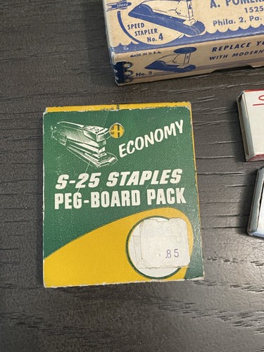 Vintage Staples Lot of 8 Boxes Complete/Incomplete Tot Heller Roberts Apex Speed - Afbeelding 6 van 11