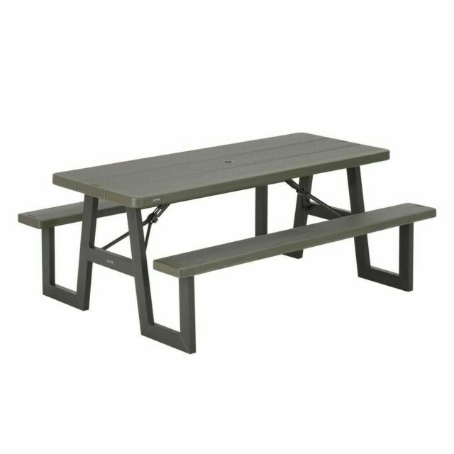 Lifetime 60233 6ft Picnic Table Furniture Garden Brown For Sale