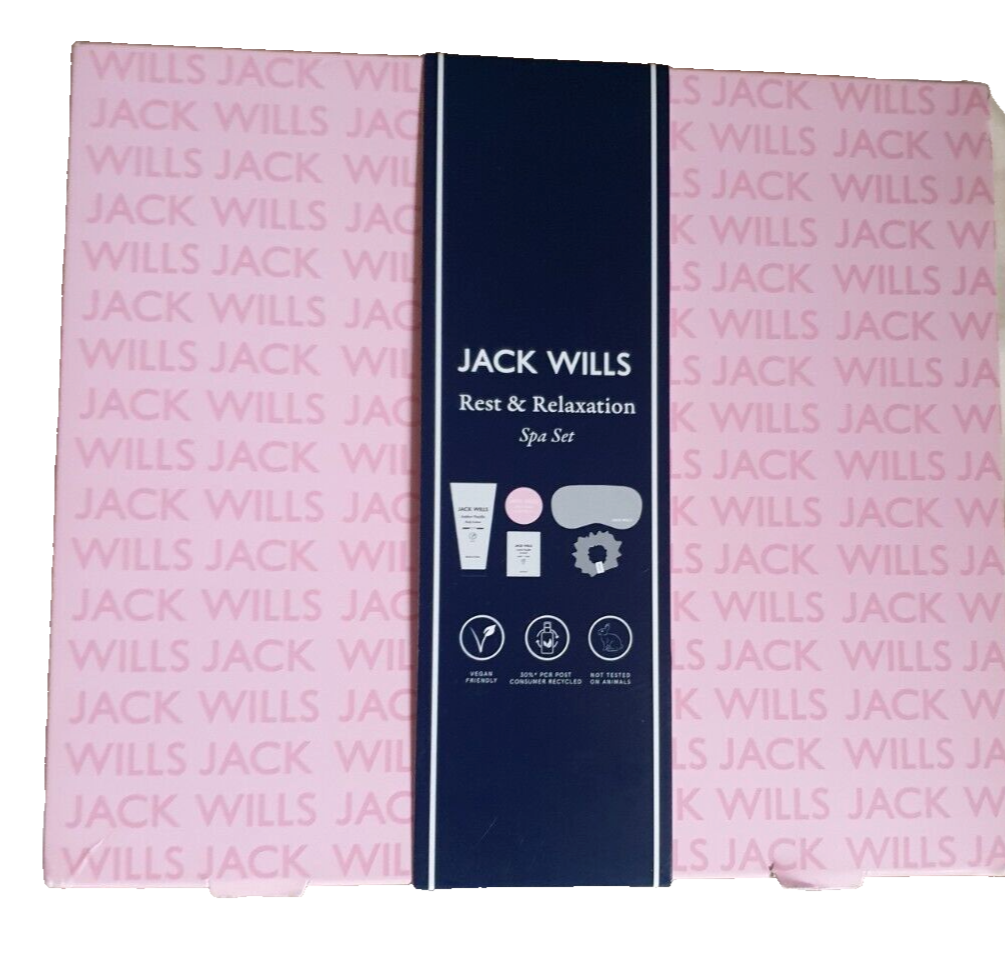 Jack Wills Rest and Relaxation Spa Set Silky Satin Eye Mask XMAS 5