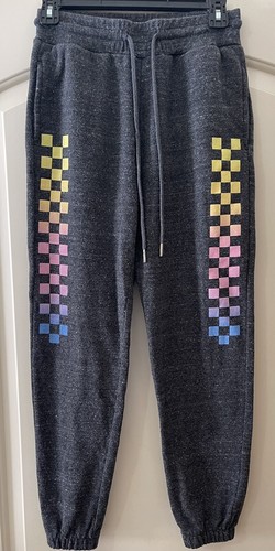 FOREVER 21 Women’s Gray Racing Joggers Pants Small - Picture 2 of 4