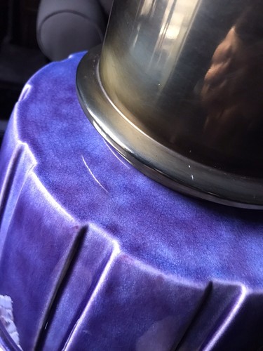 AUTHENTIC SUPER RARE STIFFEL TABLE LAMP CERAMIC/BRASS MID CENTURY MODERN WOW👍 - Picture 12 of 12