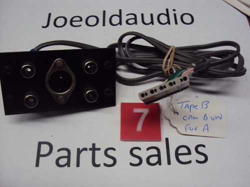 Kenwood KR 9600 Original RCA Jack Panel Tape "B" w/ Socket. Parting Out KR 9600 