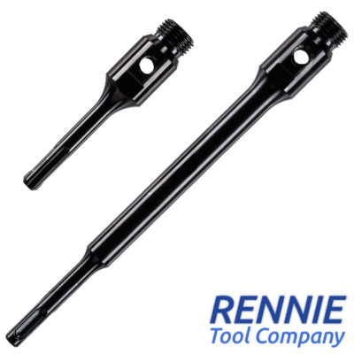 2er-Pack x 1/2 Zoll BSP SDS Schaft Diamant-Kernbohrkrone Adapter-Set/Verlängerungsstangen