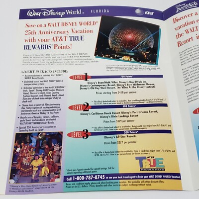 1996 Walt Disney World: 25th Anniversary Celebration Vintage Print