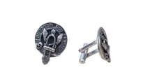 Johnstone Clan Crest Pewter T-Bar Cufflinks