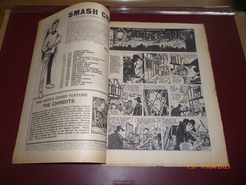 SMASH COMIC 29 NOVEMBER 1969 COVER - THE CHINDITS - BURMA, JANUS STARK, TRI-MAN - Picture 2 of 15