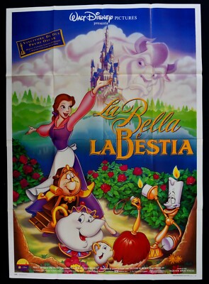 Manifesto The Bella And The Beast Walt Disney Beauty Mostro M313 Ebay