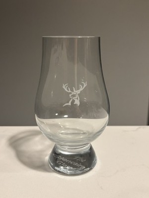 Glencairn Whiskey Taster Glass Etched Stag Clear 