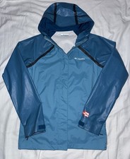Columbia OutDry Waterproof Rain Jacket Women’s Small Blue Lightweight Shell