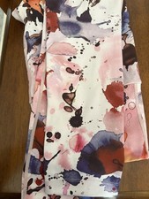 Zella Women s Multicolor Abstract Ankle Leggings S Spandex Mid Rise