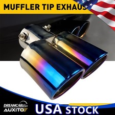 Matte Black Stainless Steel Exhaust Tip Fit For 1.4inch-2.5inch outlet tailpipe