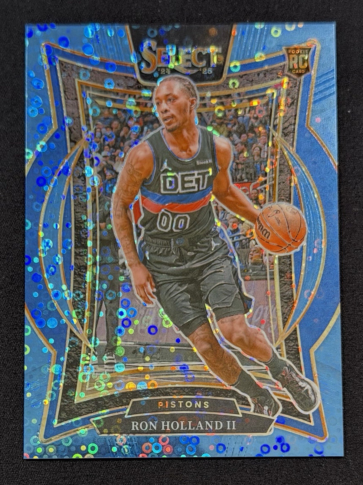 2024-25 Panini Select - Concourse Ron Holland II #74 Light Blue Disco Prizm /99