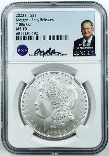 2023 CC FIJI MORGAN DOLLAR! COLLECTORS ITEM! WOW! NGC MS70! NR #P2000