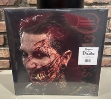 MOTIONLESS IN WHITE Decades Black Ruby and Tan Vinyl LP SIGNED Autographed