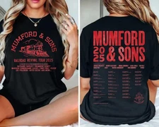 NEW!! Mumford & Sons Tour 2025 Concert Merch Shirt, fan gift