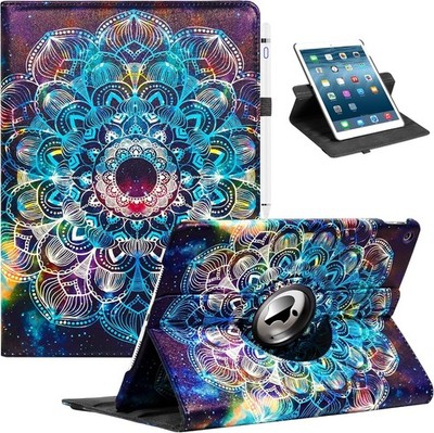 For iPad 10th 9th 8th 7th 6/5th Gen Leather Smart Flip Case Rotating Stand Cover