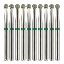 Multi-Use Dental Diamonds Round Ball Bur FG 801/016C Coarse Grit Friction Grip