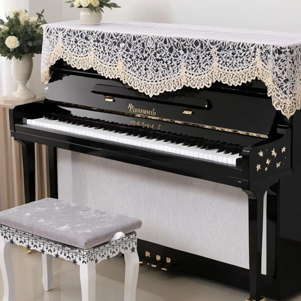 3 Yards Black Embroidered Lace Trim with Stars for DIY Sewing Crafts - Image 4 of 4