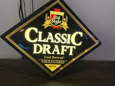 Old Style Classic Draft Beer Motion Light - Bar Sign Chasing Lights