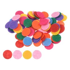 600pcs Round Felt Circles, 15mm 5/8" Craft Felt Pads Fabric Pad Mixed Color
