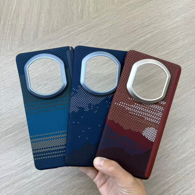 Carbon Fiber Hinge Protect MagSafe Hard Phone Cover for HUAWEI Mate X7