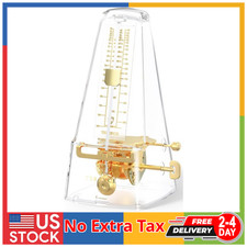 TERENCE Mechanical Metronome for Piano Guitar Violin Bass Drum Transparent