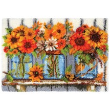 Herrschners&reg; Bountiful Bouquets Latch Hook Kit