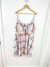 Old Navy XXL Plaid Sleeveless Shirt Dress Women’s 2XL